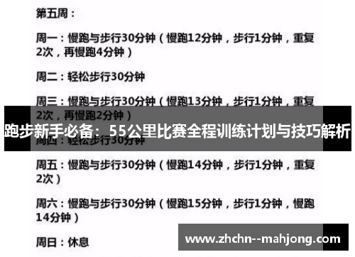 跑步新手必备：55公里比赛全程训练计划与技巧解析